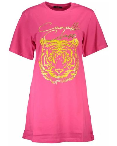 Class Roberto Cavalli Cotton Tops & T-shirt - Pink