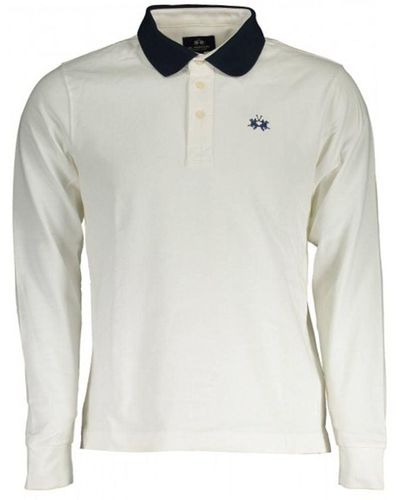 La Martina Cotton Polo Shirt - Gray