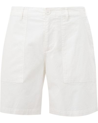 Armani Exchange Elegant Bermuda Stretch Shorts - White
