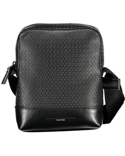 Calvin Klein Elegant Shoulder Bag With Contrasting Accents - Gray