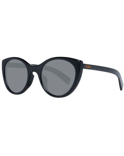 Zegna Black Unisex Sunglasses