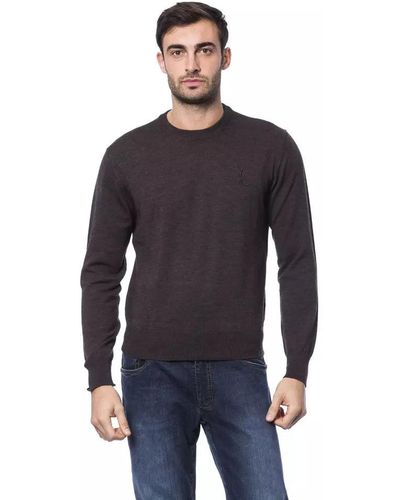 Billionaire Italian Couture Blue Merino Wool Sweater