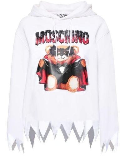 Moschino White Cotton Sweater