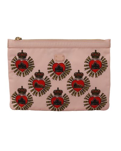 Dolce & Gabbana Elegant Heart Clutch Wallet - Pink