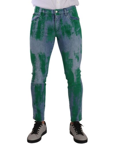 Dolce & Gabbana Chic Skinny Denim Jeans - Green