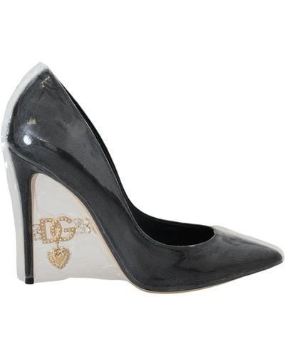 Dolce & Gabbana Elegant Detail Heels Pumps - Black