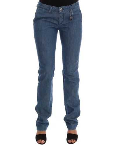 CoSTUME NATIONAL Wash Cotton Slim Denim Jeans - Blue