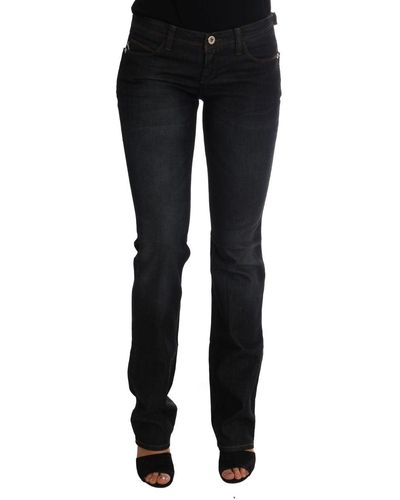 CoSTUME NATIONAL Dark Cotton Slim Fit Jeans - Black