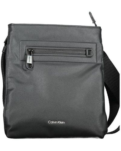 Calvin Klein Polyester Shoulder Bag - Gray