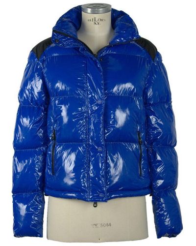 Refrigiwear Chic Down Jacket With Eco-Friendly Flair - Blue