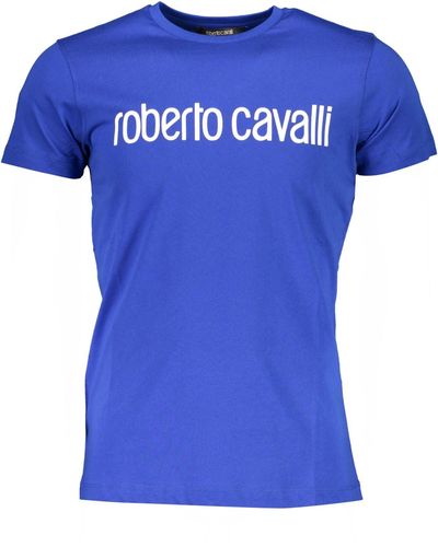 Blue Roberto Cavalli T-shirts for Men | Lyst