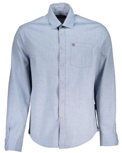 Napapijri Cotton Shirt - Blue