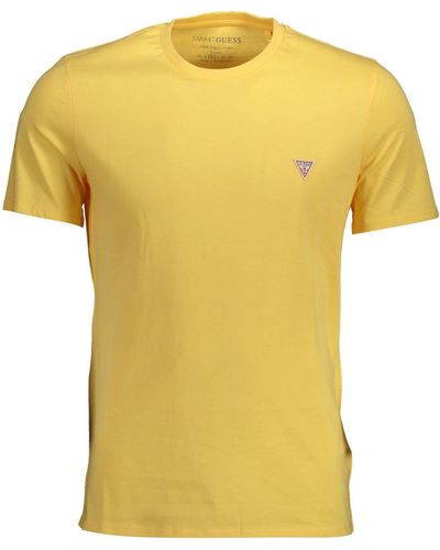 Guess Cotton T-shirt - Yellow