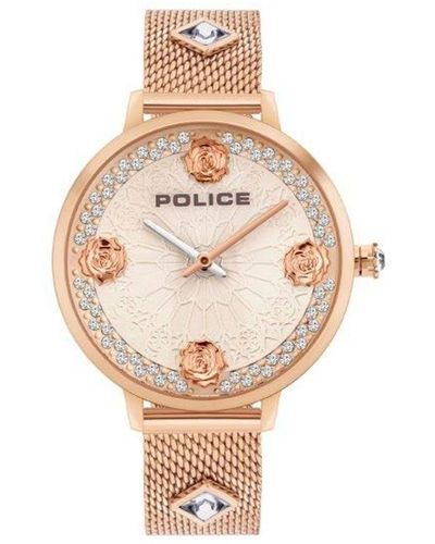 Police Pink Watch - Metallic