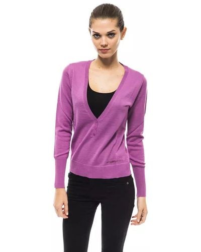 Ungaro Fever Purple Wool Sweater