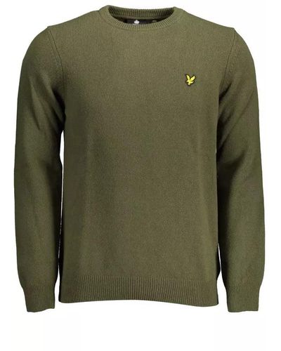Lyle & Scott Elegant Wool Blend Sweater - Green