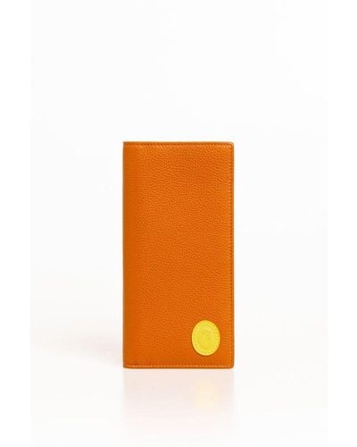 Trussardi Leather Wallet - Orange