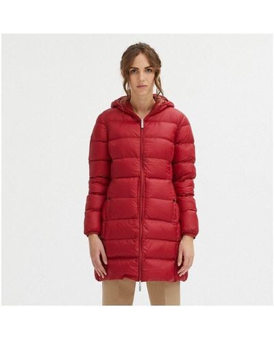 Centogrammi Reversible Goose Down Long Jacket - Red