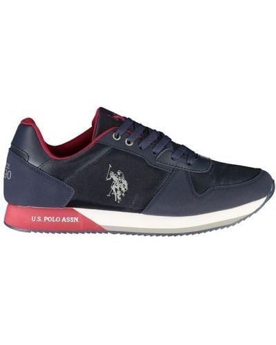 U.S. POLO ASSN. Blue Polyester Sneaker