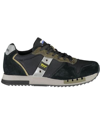 Blauer Sleek Sports Sneakers With Contrast Accents - Black