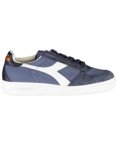 Diadora Chic Contrast Lace-Up Sneakers - Blue