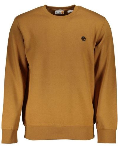 Timberland Sleek Fleece Crew Neck Sweatshirt - Brown