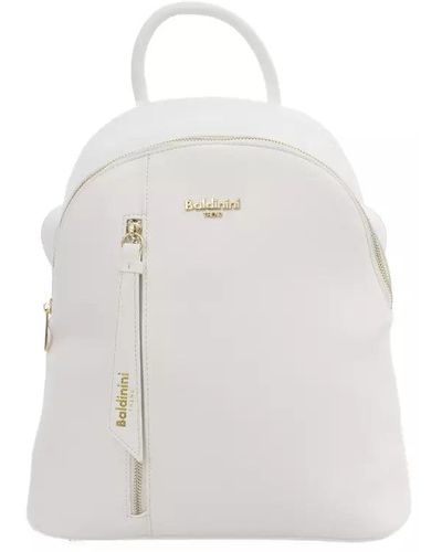 Baldinini Polyurethane Backpack - White