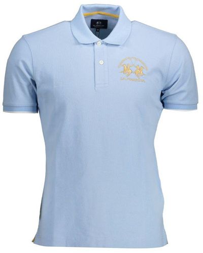 La Martina Cotton Polo Shirt - Blue