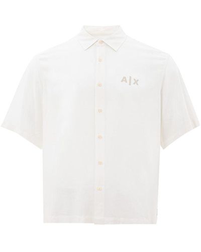 Armani Exchange Viscose Shirt - White