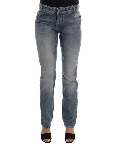 CoSTUME NATIONAL Cotton Stretch Denim Jeans Blue Sig30136