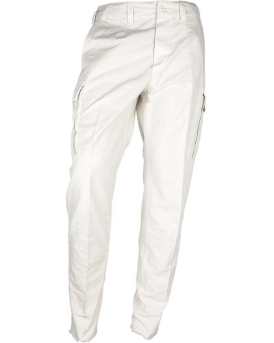 Don The Fuller Chic Cotton Pants For - White