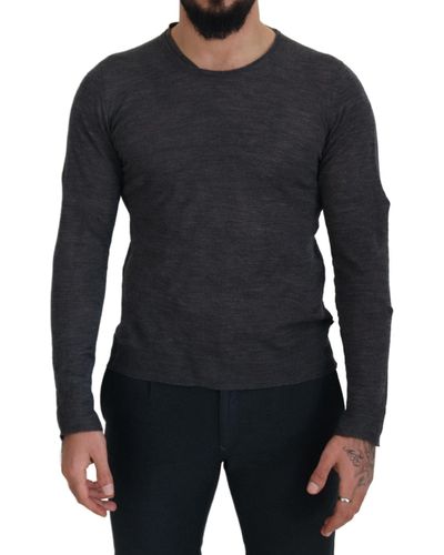 CoSTUME NATIONAL Crewneck Pullover Sweater - Black