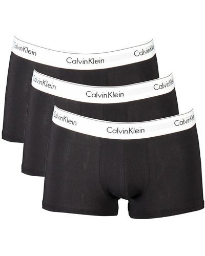 Calvin Klein Triple Pack Modern Stretch Cotton Boxers - Black