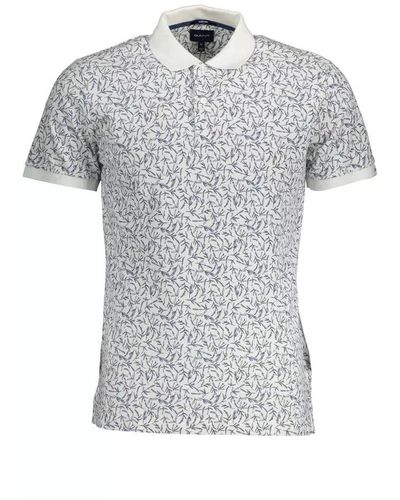 GANT Cotton Polo Shirt - Gray