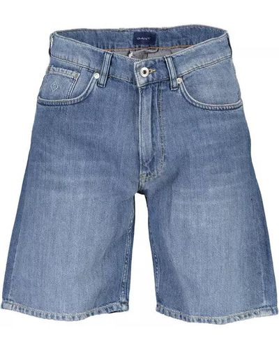 GANT Summer Breeze Faded Bermuda Jeans - Blue