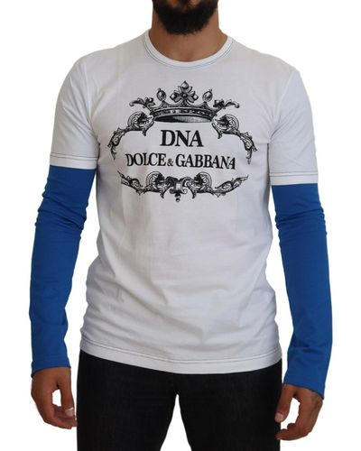 Dolce & Gabbana Elegant And Crewneck Cotton Sweater - Gray