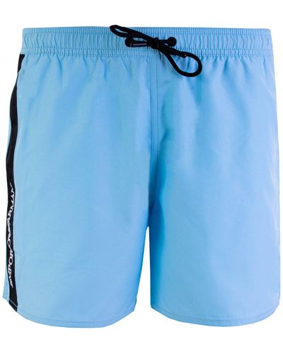 Emporio Armani Drawstring Swim Shorts - Blue