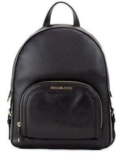 Burberry Jaycee Medium Black Pebbled Leather Zip Pocket Backpack Bookbag