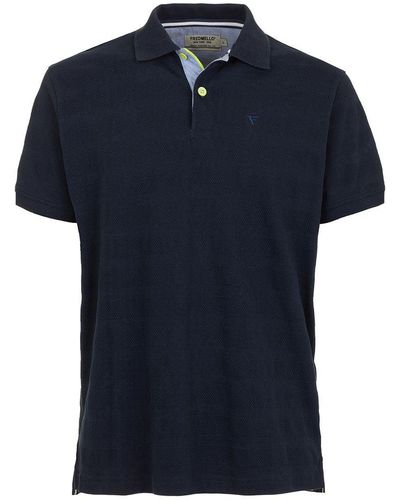 Fred Mello F Mello Cotton Polo Shirt - Blue