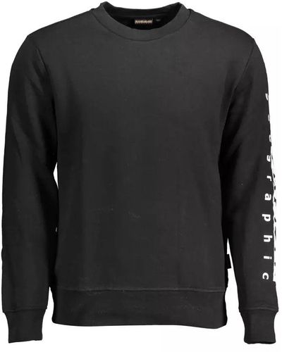 Napapijri Elevate Your Style With A Sleek Sweatshirt - Black