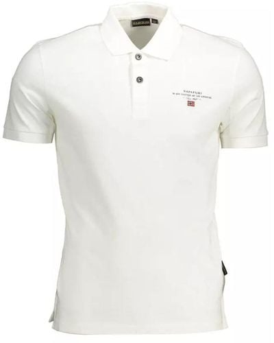Napapijri Cotton Polo Shirt - White