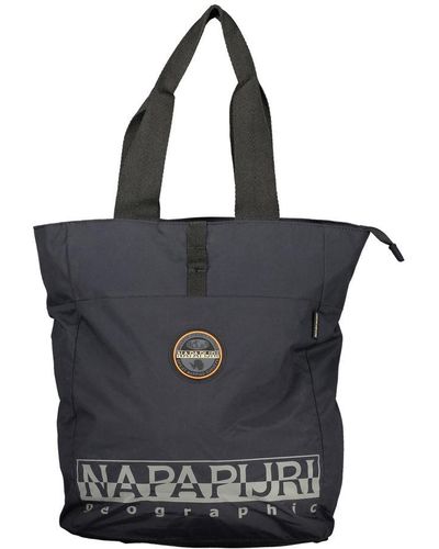 Napapijri Chic Cotton Backpack With Contrasting Details - Black