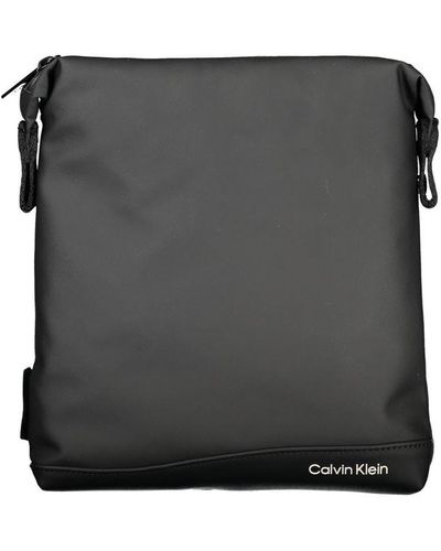 Calvin Klein Elegant Shoulder Bag With Contrast Details - Black