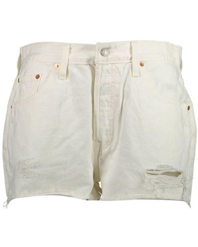 Levi's Chic Denim Shorts With Classic Appeal - White