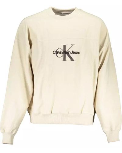 Calvin Klein Cotton Sweater - Natural