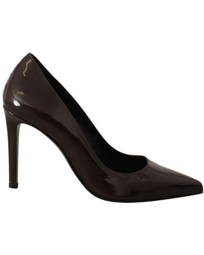 Sofia Elegant Leather Heels Pumps - Black