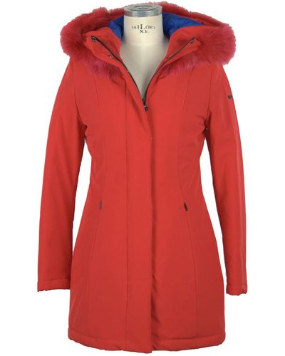 Refrigiwear Elegant Winter Warmth Soft-Shell Parka - Red