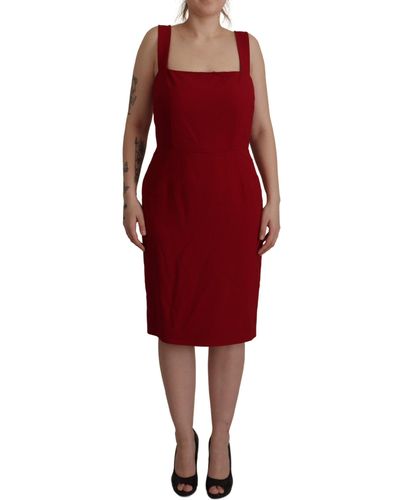 Dolce & Gabbana Cady Dress - Red