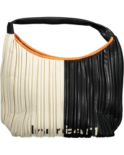 Desigual Chic Shoulder Bag With Contrasting Accents - Black