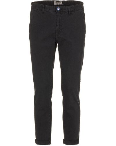 Fred Mello Elegant Four-Pocket Cotton Pants - Black